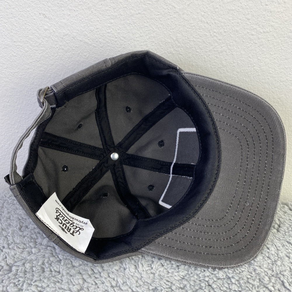 Chevrolet Truck Legends Hat Men Gray OS Adjustable Strap-back USA Logo Patch - Picture 6 of 9